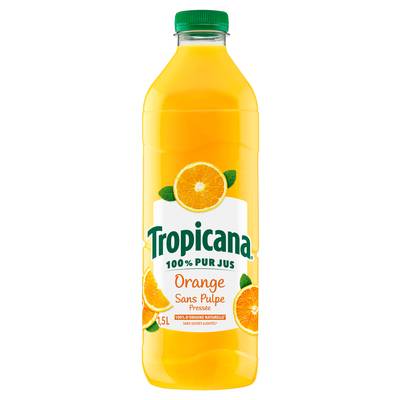 Tropicana Pur jus d'orange sans pulpe, 1,5L
