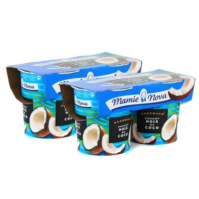 Mamie Nova Gourmand noix de coco, 2 packs de 2x150g