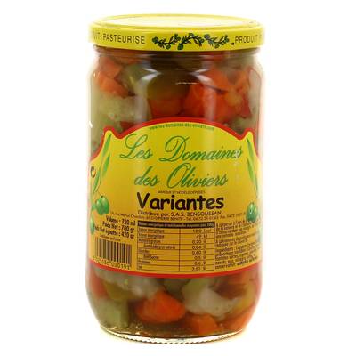Les Domaines des Oliviers Variantes de légumes, 700g