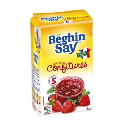 Beghin Say Sucre spécial confitures - Sucre à confiture, 1kg