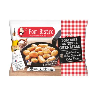 Pom Bistro Pommes de terre grenaille au sel de Guérande Label Rouge, 450g