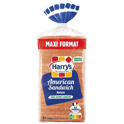 Harrys Pain de Mie American Sandwich Nature, 21 tranches - 825g