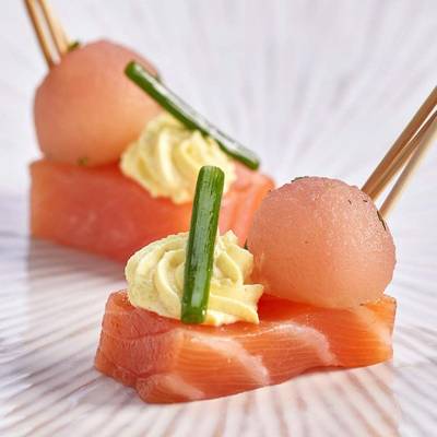 2050000352591 - Traiteur Idbuffet - Saumon fumé, pomme confite
