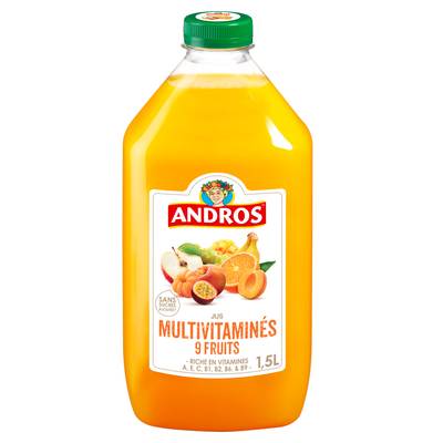 Andros Jus Multivitaminés, 9 Fruits, 1,5L