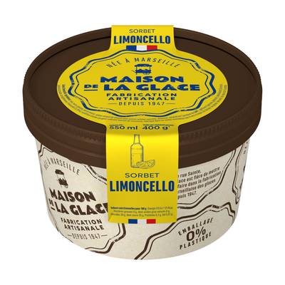 Maison de la Glace Sorbet artisanal Limoncello, 400g