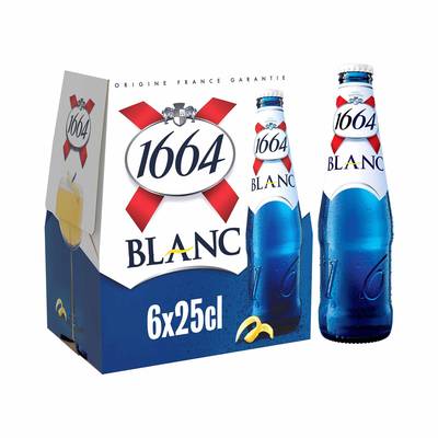 1664 Blanc Bière blanche 5°, 6x25cl