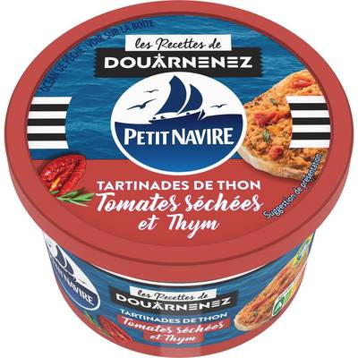Petit Navire Tartinade de Thon Tomates Séchées et Thym, 125g