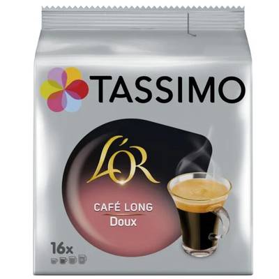 Tassimo L'or café long doux, 16 dosettes
