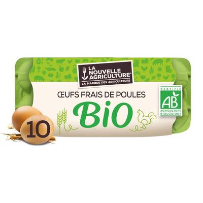 La Nouvelle Agriculture Oeufs bio, 10 oeufs