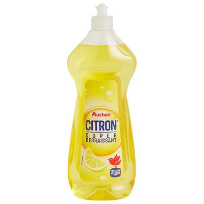Auchan Liquide vaisselle super dégraissant au citron, 750ml