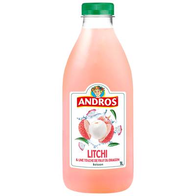 Andros Boisson au litchi & une touche de fruit du dragon, 1l