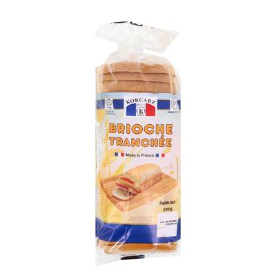 Korcarz Brioche tranchée, 500g