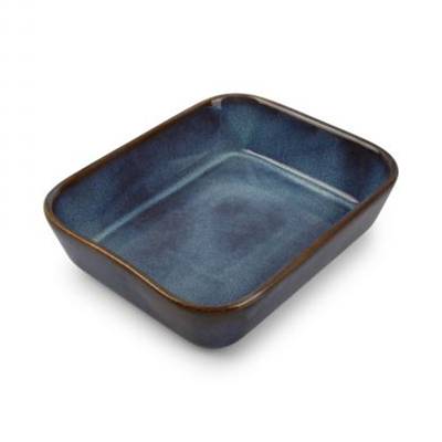 ONA Plat à four bleu Duna, 20x17xH5 cm