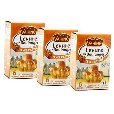 Vahine Levure de boulanger, 3x27,6g