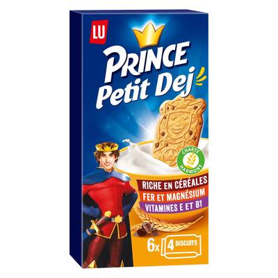 Prince Petit déjeuner, 6 sachets de 4 biscuits, 300g