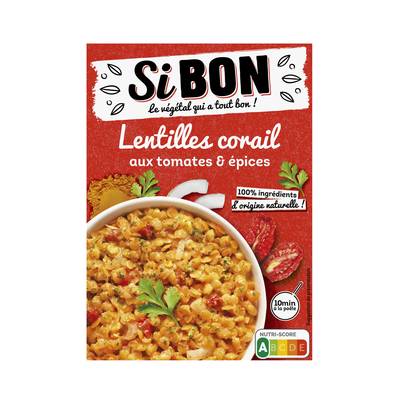 Si Bon Lentilles Corail aux Tomates et Epices, 280g