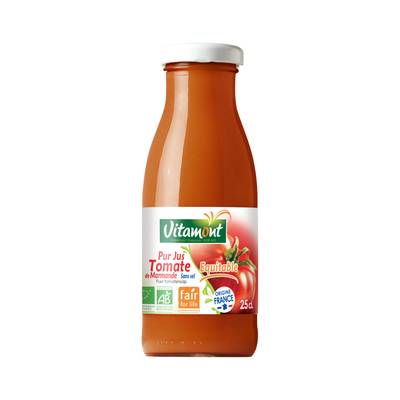 Vitamont Mini pur jus tomate de marmande Bio, 25cl