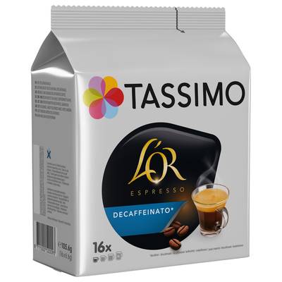 Tassimo L'or expresso décaféiné, 16 dosettes