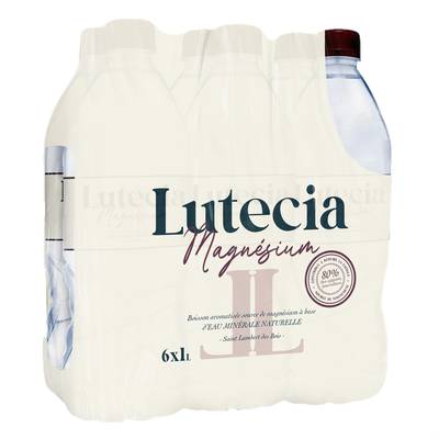 Lutécia Eau minérale naturelle magnésium, 6x1L