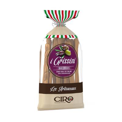 Ciro Gressins Artisanaux aux Olives, 250g