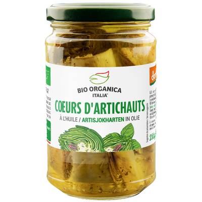 Bio Organica Italia Coeurs d'Artichauts biologiques, 180g