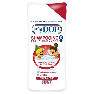P'tit Dop Shampooing ultra demelant 2en1, 400ml
