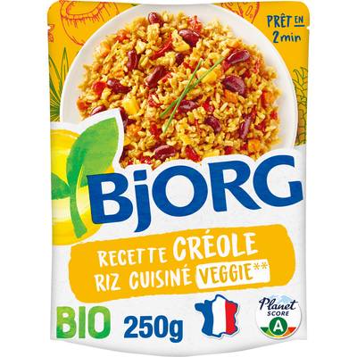 Bjorg Riz Cuisiné Veggie Créole Bio, 250g