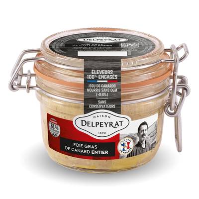 Delpeyrat Foie Gras de Canard Entier du Sud-Ouest, 125g