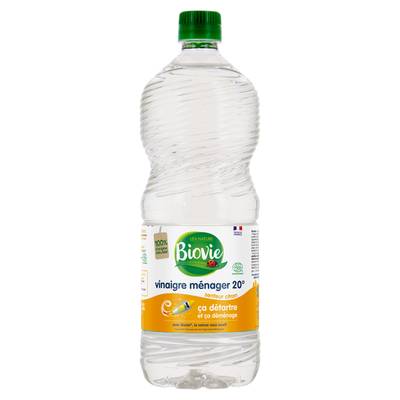 Biovie Vinaigre ménager Senteur Citron 20°, 1L