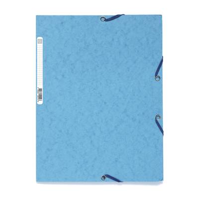 Exacompta Chemise plate à élastique 24 x 32 cm bleue, 1  chemise