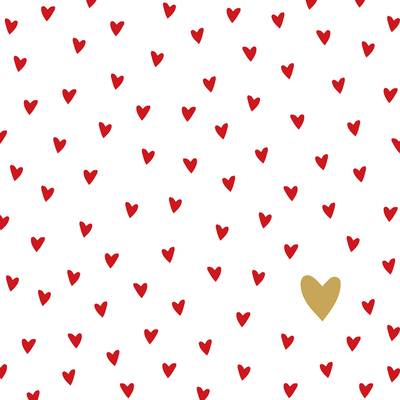 Paperproducts Design Serviettes papier Little Hearts, 20 serviettes de 33 x 33 cm