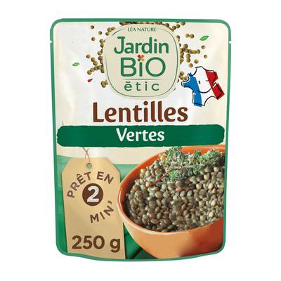 Jardin Bio Etic Lentilles Vertes Bio, 250g