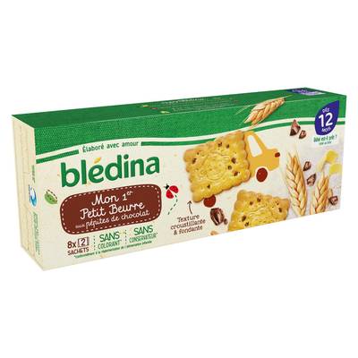 Blédina Mon 1er petit beurre aux pépites de chocolat Bébé Dès 12 mois, 133g