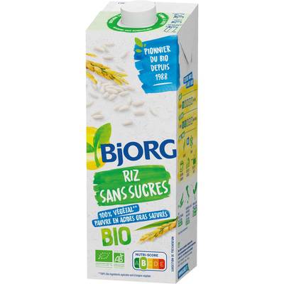 Bjorg Riz sans sucre Boisson Végétale Bio, 1L