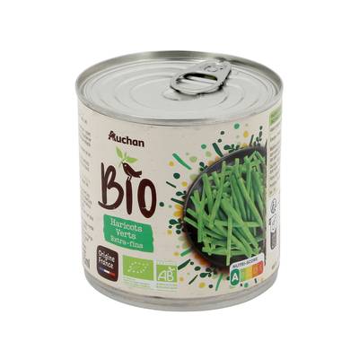 Auchan BIO Haricots verts extra-fins Bio, 220g