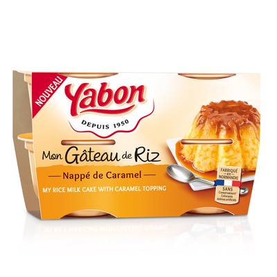 Yabon Gâteau de riz au caramel, 4x125g