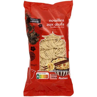 Auchan Nouilles chinoises aux oeufs, 250g