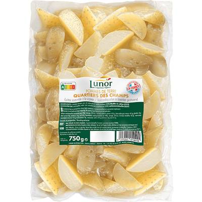Lunor Pomme de Terre des Champs en Quartiers, 750g
