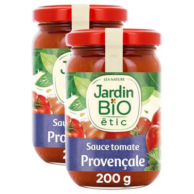 Jardin Bio Etic Sauce Tomate Provençale bio, Lot de 2x200g