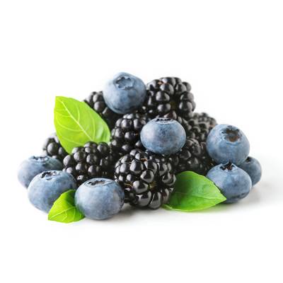 Duo mûre/ myrtille + coulis, Barquette de 290g