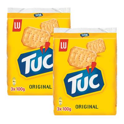 Tuc Crackers Salés Original, 2 paquets de 3X100g