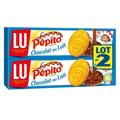 Lu Pépito au chocolat au lait, 2x192g