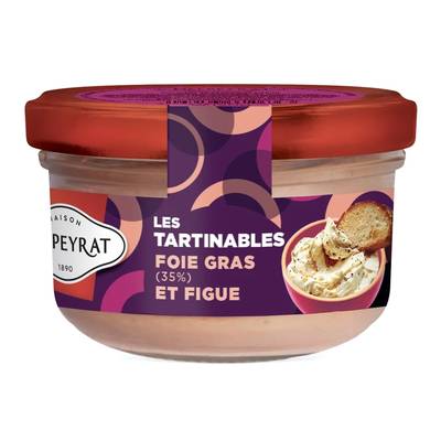 Delpeyrat Tartinable de Foie Gras 35% de Canard et Figues, 120g
