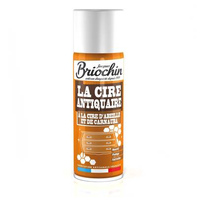 Briochin Cire antiquaire Traditionnelle à base de cire d'abeille et de cire de Carnauba, 400ml