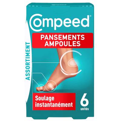 Compeed Pansements Ampoule Hydrocolloïde Assortiment, 6 pansements