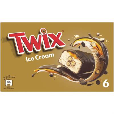 Twix Barres glacées, 6 barres - 240,6g