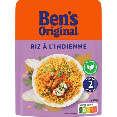 Ben's Original Riz Micro-ondes Express à l'Indienne, 220g