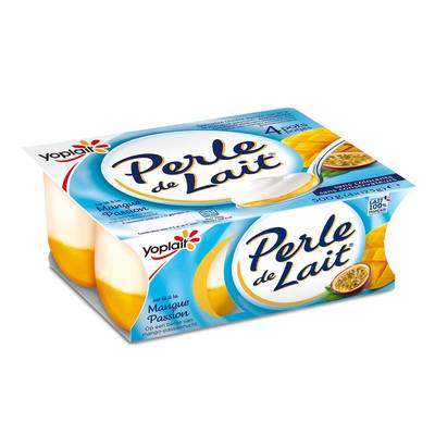 Perle de lait Yaourt sur lit de mangue, 4x125g