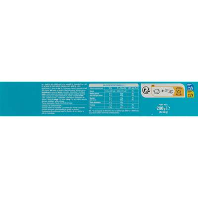 3596710366095 - Auchan - Biscuits sablés aux céréales nappés chocolat au lait et coco