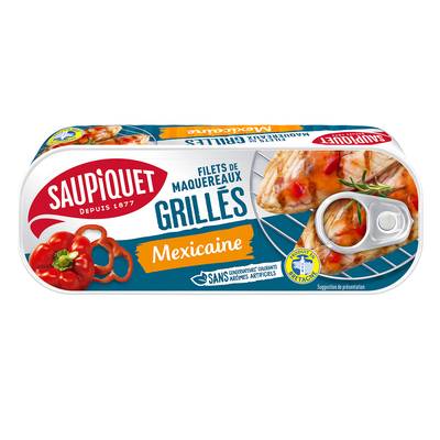 Saupiquet Filets de Maquereaux Grillés à la Mexicaine, 120g